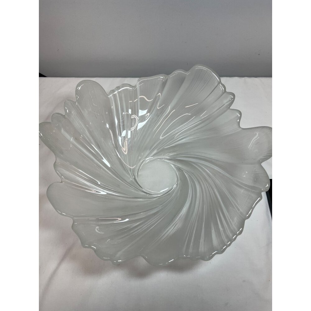 Mikasa Spun Silk Frosted Swirl Centerpiece Bowl 14.25''